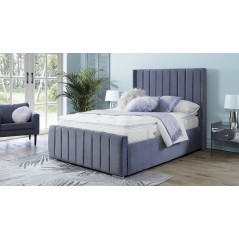 Araz Velvet Steel 4ft Small Double Bed